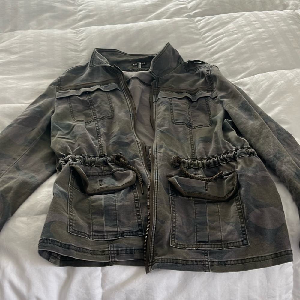 Camo cargo jacket
